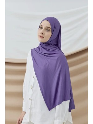 Modakaşmir Mor Renk Penye Şal