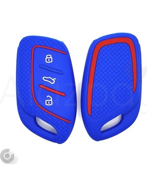 Alazpay Mg Uyumlu Silikon Desenli Anahtar Kılıfı - Hs Zs Zx GT Ev Mg5 Mg6 Roewe Rx3 Rx5 I5 Erx5 I5 I6 (1 Adet)