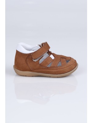 Perlina 0011 Hakiki Deri Ilk Adım Sandalet Taba - 20