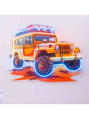 Kamer Neon LED Işıklı Pop Art Sanatsal Tablo