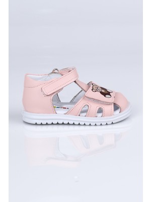 Mini Angel K.1928 Hakiki Deri Sandalet I.b. Pudra - 21