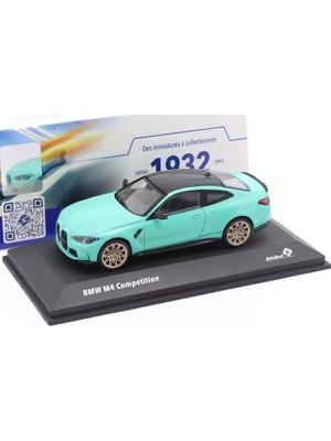 1:43 Ölçek Solido 2023 Bmw G82 M4 Competition Diecast Metal Minyatür Model Araba 10cm