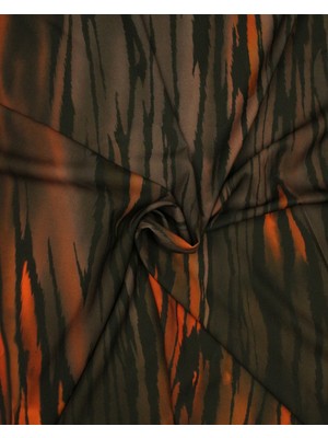 Sardo Kumaş Hayvan Desenli Dijital Baskılı Şifon Saten Kumaş / En 1,50 cm - Elbise , Perde ve Kırlent