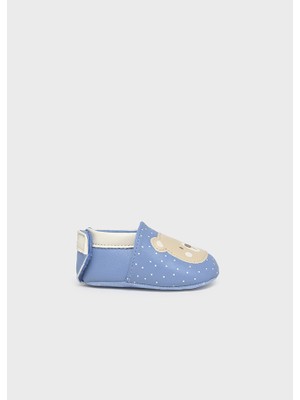 Mayoral Bebek Yenidoğan Mavi Patik Kauçuk Tabanlı Esnek Dokulu Desenli Rahat Kullanım