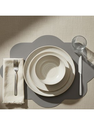 Grand Fine Art 2 Adet Deri Dikdörtgen Amerikan Servis 33X44 cm Simetrik Desenler Serisi 118