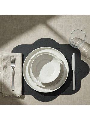 Grand Fine Art 2 Adet Deri Dikdörtgen Amerikan Servis 33X44 cm Simetrik Desenler Serisi 118