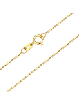 Top Altın Zincir Kolye 14 Ayar