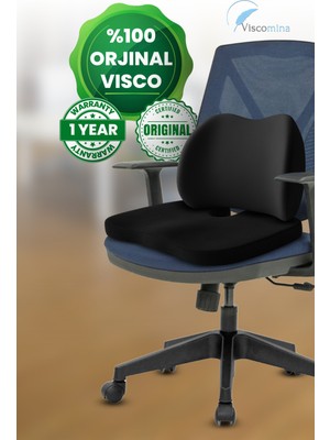 Ortopedik Visco Bel ve Oturma Minderi Seti, Ergonomik Destek Yastığı