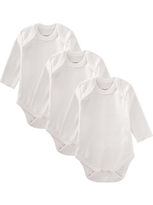 Cigit Üçlü Uzun Kol Zıbın 0-3 Yaş Beyaz