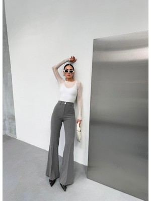 Bosel 230 gr Poly Viscose Full Lycra Ispanyol Paça Pantolon