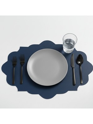 Grand Fine Art 2 Adet Deri Dikdörtgen Amerikan Servis 33X44 cm Simetrik Desenler Serisi 119