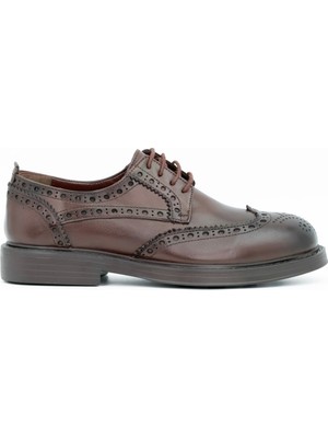 Tuna Hakiki Deri Oxford Model Erkek Ayakkabı - E3001