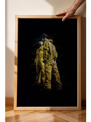 Satürn Design Breaking Bad Çerçeveli Tablo Walter White Jesse Pinkman - Estetik Poster