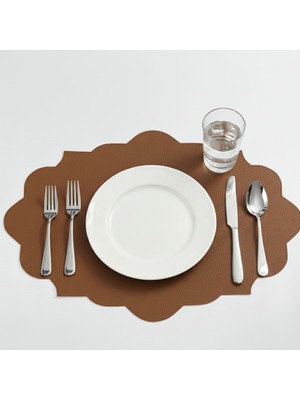 Grand Fine Art 2 Adet Deri Dikdörtgen Amerikan Servis 33X44 cm Simetrik Desenler Serisi 119