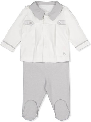 Bebetto Interlok Patikli Pijama Takımı 2li (Royal Man) Gri