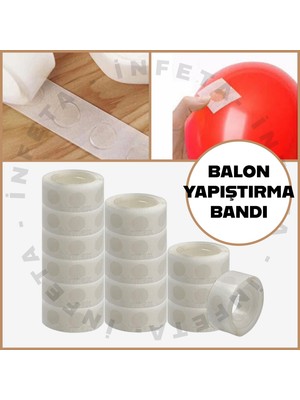 İnfeta Yuvarlak Çift Taraflı Balon Yapıştırma Bandı
