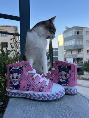 Scarpe Magiche Labubu Pembe Kız Çocuk Ayakkbısı (31-35 Numara Arası Işıksızdır )