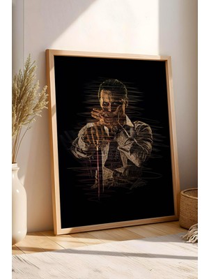 Satürn Design Joker Portre Çerçeveli Tablo - Estetik Poster