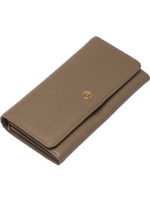 Tergan Bej Hakiki Deri Kadın Cüzdan - S1CB00005818-B73