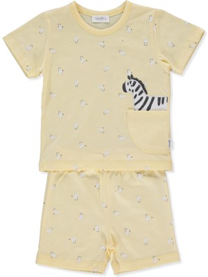 Bebetto Süprem Pijama Takımı 2li (Sweet Pyjamas/25-Walkıng Zebras) Sarı
