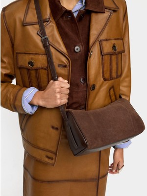 Parfois Deri Detaylı Çapraz Askılı Çanta