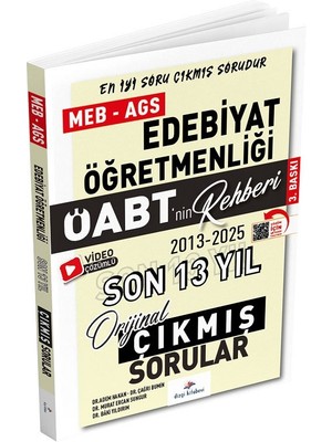 Anla Kazan Yayınları Dizgikitap 2026 Öabt Meb-Ags Nin Rehberi Türk Dili ve Edebiyatı Öğretmenliği Çıkmış Sorular Son 13 Yıl Çözümlü