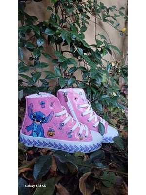Scarpe Magiche Stich Pembe Ayakkabı (31-35 Numara Arası Işıksızdır )