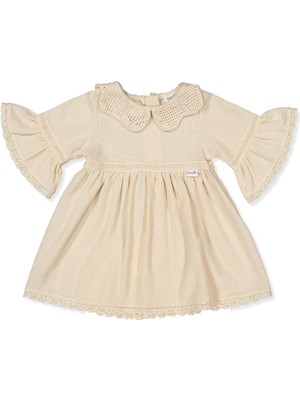 Bebetto Dokuma Elbise (Crınkle) Bej