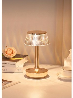 Empressco Parlak Kristal Tasarımlı LED Masa Lambası, 3 Kademeli, Dokunmatik, USB Şarjlı