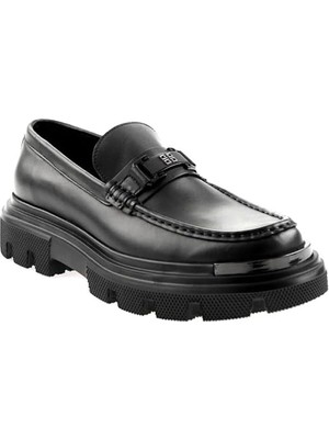 Bags Shoes Marcomen 20233 Erkek Hakiki  Deri Kalın Tabanlı Loafer Ayakkabı