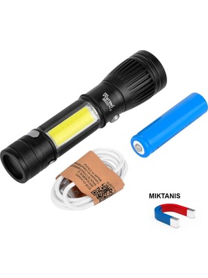 Ototechparca Uzun Menzilli El Feneri Mıknatıslı  WT-602