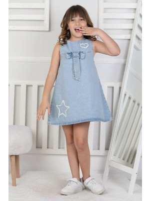 Kız Çocuk Kot Jile Elbise