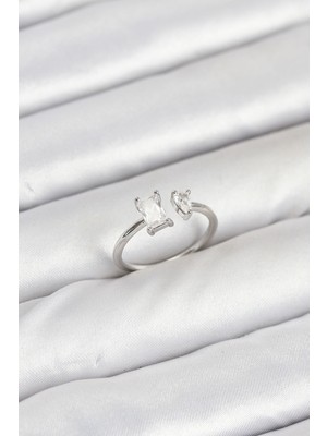 Vice Avm Pirinç Gold Renk Zirkon Taşlı Kadın Yüzük EB-53-vice/(1395) 2938