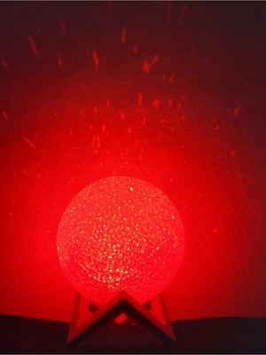 Empressco Kırmızı Dolunay Yıldızlı Parlak ve Şık Tasarım, Göz Alıcı ve Zarif Görünüm