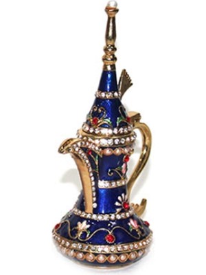 Empressco Mavi ve Beyaz Taşlı Alaaddin Lambası, Şık ve Şık Dekoratif Işık Parçası