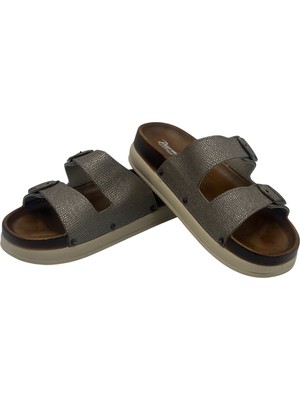 Parmi Çift Tokalı Suya Dayanıklı Ortopedik Kadın Terlik