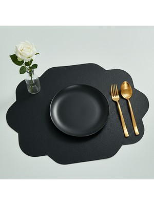 Grand Fine Art 2 Adet Deri Dikdörtgen Amerikan Servis 33X44 cm Simetrik Desenler Serisi 121