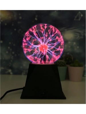 Empressco Işıklı Plazma Küre, Siyah, Modern Dekorasyon, Şık ve Etkileyici Hediye