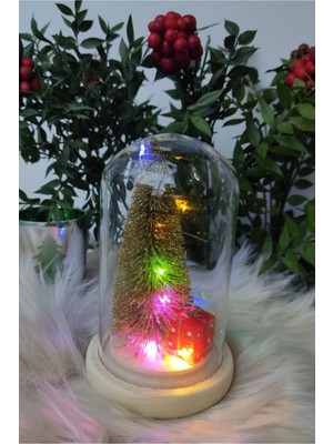 Empressco Işıklı Cam Fanus Yılbaşı Hediye Paketi, Desenli ve Beyaz Renkli, Sıcak Atmosfer Yaratır