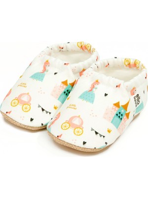 Ella Bonna Desenli Bebek Patiği, Organik Pamuk, Kaydırmaz Taban, El Yapımı, Şık Tasarım