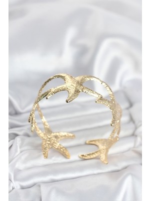 Vice Avm Pirinç Gold Renk Deniz Yıldızı Model Kadın Bileklik EB-53-vice/(1395) 3119