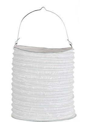 Empressco Beyaz Japon Feneri Abajur, Mumlu, 15X17CM, Evinize Şıklık Katacak Aydınlatma