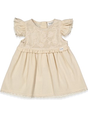 Bebetto Dokuma Elbise (Crınkle) Bej