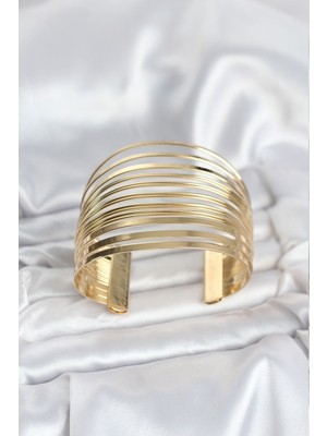 Vice Avm Gold Renk Pirinç Kaburga Model Kadın Bileklik EB-53-vice/(1395) 3127