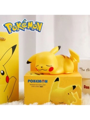 Empressco Sevimli Uyuyan Pikachu Gece Lambası, Yumuşak Işık ve Şık Tasarım ile Odanıza Neşe Katacak