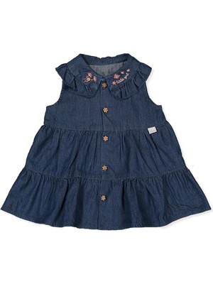 Bebetto Tencel Elbise (Tıny Flowers) Lacivert