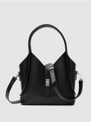Ilu Bags El ve Omuz Kilit Detaylı Çanta