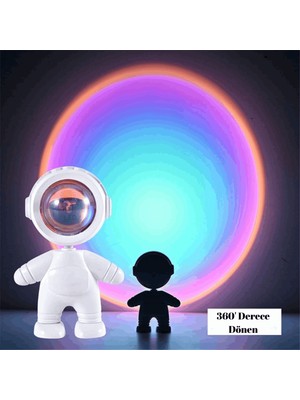 Empressco Dönebilen Gün Batımı Işıklı Lamba, Ortam Atmosferini Yaratır, Beyaz Renk