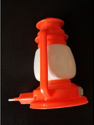 Empressco Beyaz Gece Lambası, Gaz Lambası Modeli, Anahtarlı, Şık ve Kullanışlı Tasarım