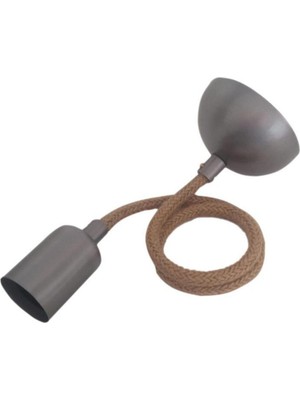 Empressco Kahverengi 70 cm Tekli Halat Tesisat E27 Duy, Şık ve Dayanıklı Tasarım